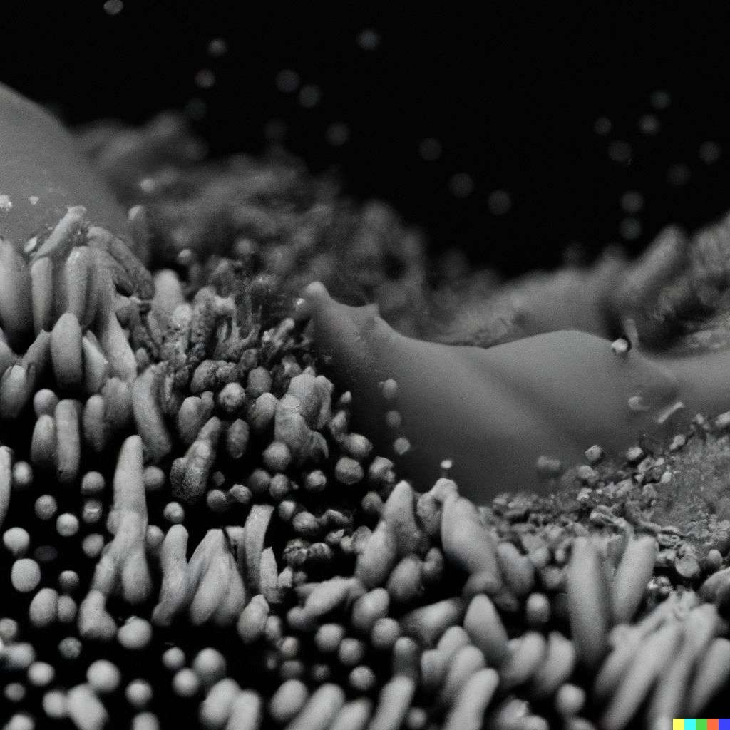 a representation of anxiety, particle simulation, Octane render